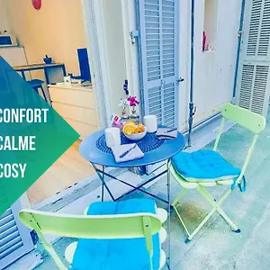 Studio T1 Centre - Ideal Couple & Amis - Confort - Wifi - Calme - Climatisation - Coin Terrasse Nice